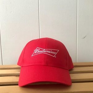 Red Budweiser One Size Fits All Baseball Hat